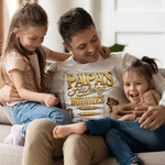 Personalised Fishing Theme 100% Cotton T-shirt with 1-12 Names and Title Father's Day Gift for Father Fishing Enthusiast