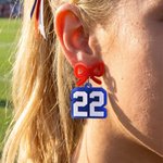 Spersonalizowane wielokolorowe akrylowe kolczyki z numerem sportowym Baseball Game Cheer Gift dla Mamy Baseball Basketball