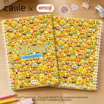 Personlig Lekfull emojiscen A5 Spiralanteckningsbok med namn och text Daglig användning Födelsedagspresent för barn Elever | Callie × emoji ™