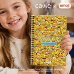 Personlig Lekfull emojiscen A5 Spiralanteckningsbok med namn och text Daglig användning Födelsedagspresent för barn Elever | Callie × emoji ™