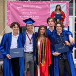 Felicitaciones personalizadas Foto Banner con nombre y año Fiesta Telón de fondo Pared Decoración Clase de 2026 Regalo de Graduación para Graduados