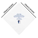 Personalisierte etwas blau Stickerei Heartfelt Nachricht 100% Baumwolle Taschentuch mit Namen Hochzeit Geschenk für Vater Mutter Oma
