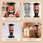 Gepersonaliseerd Mini 3D Afstudeer Fotobeeldje Plaquette met Tekst Verjaardag Afstuderen Keepsake Verjaardagscadeau voor Afgestudeerden