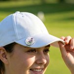 Personlig fødselsblomst golfklubb golfballmarkør med magnetisk hatteklips og navn Bursdagsdag Spilldag Golfbane Gave til golfelskere
