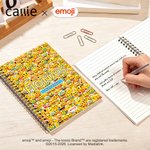 Personlig Lekfull emojiscen A5 Spiralanteckningsbok med namn och text Daglig användning Födelsedagspresent för barn Elever | Callie × emoji ™