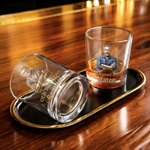 Personalised Old-Fashioned Dad Photo 10 oz Rock Whiskey Glass with Name and Text Father's Day Birthday Gift for Dad Grandad