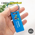 Etichetta per bagagli personalizzata con testo Leopardo a coda lunga Marsupilami Regalo di compleanno per gli amanti dei viaggi in famiglia | Callie × Marsupilami®