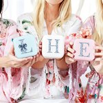 Personalizado Toile De Jouy Lazo PU Cuero Joyero Portátil con Letra Viaje Cumpleaños Aniversario Regalo para Mujeres Niñas