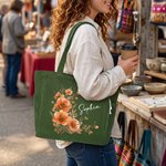 Sac à dos en velours côtelé de grande capacité avec nom Utilisation quotidienne Anniversaire Cadeau d'enterrement de vie de jeune fille pour elle