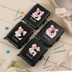 Scatola portaoggetti con fiocco personalizzato Ballet Bunny Initial con nome della squadra di danza Regalo di anniversario per le ballerine di danza classica
