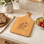 Planche à découper réversible pour le fromage et la charcuterie avec poignée Cadeau d'anniversaire de pendaison de crémaillère pour joueur de football