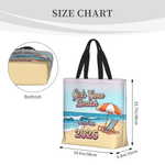 Personalized Girls Gone Beach Large Capacity Tote Bag with Name and Year Summer Vacation Beach Party Gift for Besties Women