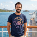 Personalized Cruise Ship Coconut Tree 100% Cotton Baby Bodysuit T-shirt with Name and Year Beach Party Family Reunion Gift for Family Kids