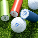 Personalizado Golf Swing Silueta Multicolor Golf Ball Stamp Club Competition Souvenir Birthday Gift for Golf Lover Golfer