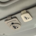Personalized Leather Multifunctional Name Car Sunglasses Holder Magnetic Clip Daily Use New Car Birthday Gift for Car Owners