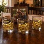 Personalised Wolf Daddy 10 oz Old Fashioned Whiskey Glass with Name Father's Day Gift for Father Grandfather