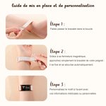 Bracelet d'alerte médicale étanche personnalisé avec symbole médical et nom - Cadeau de voyage à porter au quotidien pour les patients