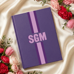 Personalized Shadow Monogram A5 Journal Notebook Daily Journaling Birthday Wedding Party Gift for Women
