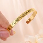 Personalizada Multicolor 1-15 Flores de Nacimiento Pulsera Ajustable con Mensaje Grabado Uso Diario Día de la Madre Regalo para Amigos de la Familia