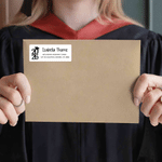 Personalized Graduation Cap Return Address Labels with Name and Year Graduation Gift for Graduate