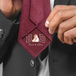 Personalised Multicolour Classic Dad Photo Necktie with Text and Gift Box Anniversary Father's Day Gift for Dad Husband