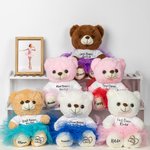 Gepersonaliseerde schattige pluche dansbeer met tutu en tekst opvoering kinderdag verjaardagscadeau voor ballerina klein meisje