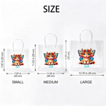 Personalizada Nacimiento Flor Mariposa Alas Lindo Highland Vaca Bolsa de Regalo con Nombre y Lazo Rosa Azul Cinta Uso Diario Regalo de Cumpleaños para Niñas Niños