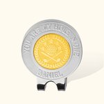 Personalized Stainless Steel Magnetic Golf Ball Marker Hat Clip with Text Premium Accessories Birthday Gift for Golfers