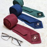 Personalised Multicolour Classic Dad Photo Necktie with Text and Gift Box Anniversary Father's Day Gift for Dad Husband