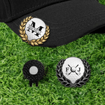 Personalised Golf Clubs Monogram Magnetic Hat Clip Golf Ball Marker with Initial and Name Birthday Game Day Golf Club Gift for Golfer Golf Lover