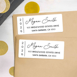Personalized Graduation Cap Return Address Labels with Name and Year Graduation Gift for Graduate