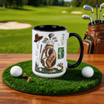 Personalised Golf-Themed Elements 11 oz 15 oz Ceramic Mug with Name Golf Club Use Birthday Father's Day Gift for Golf Lover Father