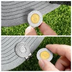 Personalized Stainless Steel Magnetic Golf Ball Marker Hat Clip with Text Premium Accessories Birthday Gift for Golfers