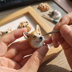 Personalized 3D Pet Head Portrait Sculpture Magnetic Wooden Frame Set with Text Desk Decor Birthday Keepsake Gift for Cat Dog Pet Lovers