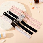 Personalisiertes medizinisches Notfall-Armband mit ID-Namensschild | mit Silikon-Magnetverschluss | wasserdicht | Alltag Reisen Geschenk für Patienten