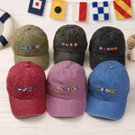 Personalizzato ricamato Nautical Flags Baseball Cap con nome Daily Wear Festa del papà regalo per la famiglia padre