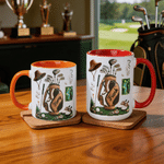 Personalised Golf-Themed Elements 11 oz 15 oz Ceramic Mug with Name Golf Club Use Birthday Father's Day Gift for Golf Lover Father