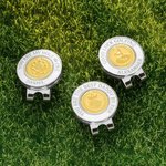 Personalized Stainless Steel Magnetic Golf Ball Marker Hat Clip with Text Premium Accessories Birthday Gift for Golfers