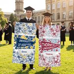 Personalized Floral Quick Dry Oversized Beach Towel with School Name and Name Travel Essentials Beach Party Graduation Gift for Friends Graduates