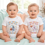Personalized The Rookie of The Year Cute Basketball Animal 100% Cotton Baby Bodysuit with Name Birthday Baby Shower Gift for Newborns