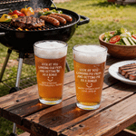 Personalised Look At You Landing My Mom and Getting Me as A Bonus 16 oz Pint Glass Father’s Day Birthday Gift for Bonus Dad Stepfather