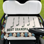 Personalised Golf Club Golf Cart Seat Cover with 1-10 Names and Title Golf Course Accessories Father's Day Birthday Gift for Father Golf Lover