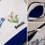 Personalized Embroidered Bow Watering Can Birth Flower Makeup Bag with Name Anniversary Thanksgiving Day Birthday Gift for Mom Woman