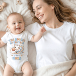 Personalized The Rookie of The Year Cute Basketball Animal 100% Cotton Baby Bodysuit with Name Birthday Baby Shower Gift for Newborns