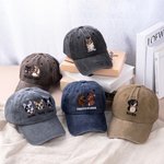Personalised Embroidered 1-2 Pet Face Photos 100% Cotton Baseball Cap with Name Daily Use Birthday Holiday Gift for Dog Dad Mom Pet Lover