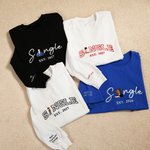 Personnalisé Multicolore brodé photo unique T-shirt doux Sweatshirt Hoodie avec année quotidienne Cadeau d'anniversaire pour jeune Ami
