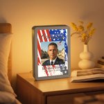 Personalised In Loving Memory Fallen Soldier LED Photo Frame Mirror with Name Memorial Day Sympathy Gift for Army Family Loss of Loved One