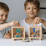Personalised Initial Ball Pattern Wooden Clear Money Box Piggy Bank with Name Desk Decor Birthday Children's Day Gift for Kids