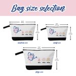 Personalized Embroidered Bow Watering Can Birth Flower Makeup Bag with Name Anniversary Thanksgiving Day Birthday Gift for Mom Woman