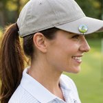 Personlig fødselsblomst Golfballmarkør Magnetisk hattklips med navn Bursdagsgave til golfspillere som elsker golf
